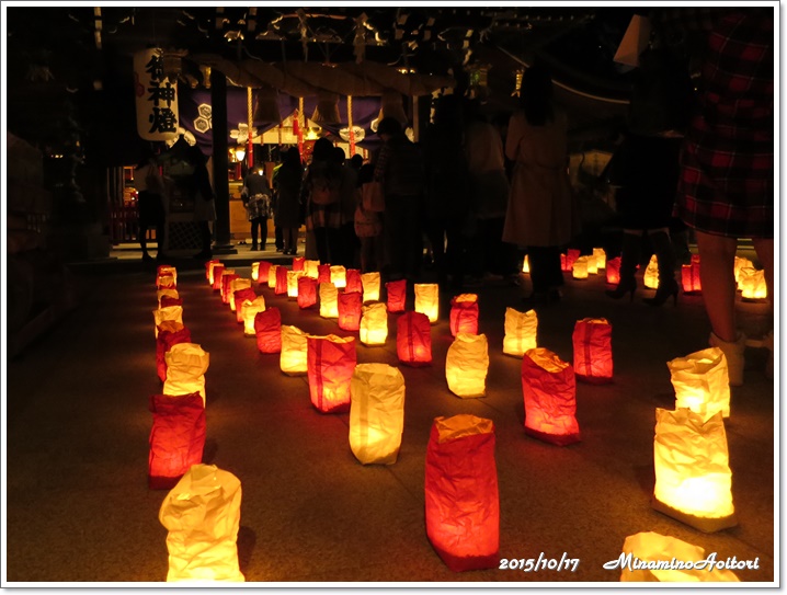 櫛田神社拝殿2015-10-17博多灯明ウォッチング (75)