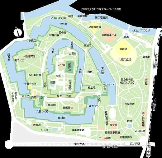 大阪城マップ