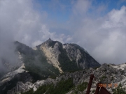 観音岳から眺める地蔵岳とオベリスク