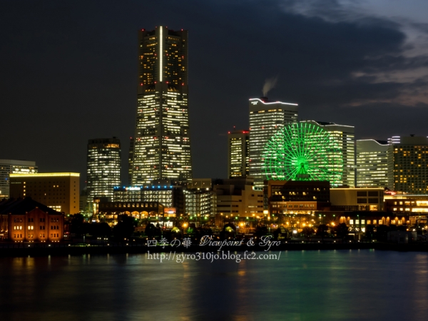 横浜港大桟橋からの夜景 F