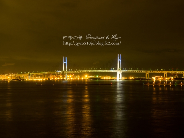 横浜港大桟橋からの夜景　B