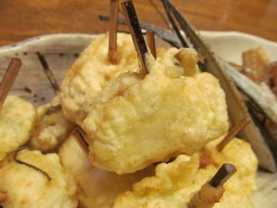 タチウオの海苔チーズ巻き天アップ１
