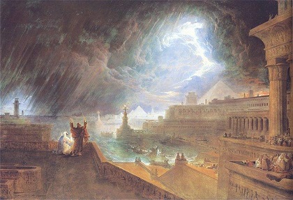 「エジプト第七の災い」　ジョン・マーティン　1824年