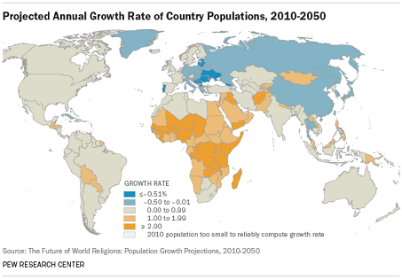 世界人口増加率
