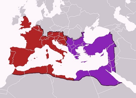 395年のローマ帝国の分割